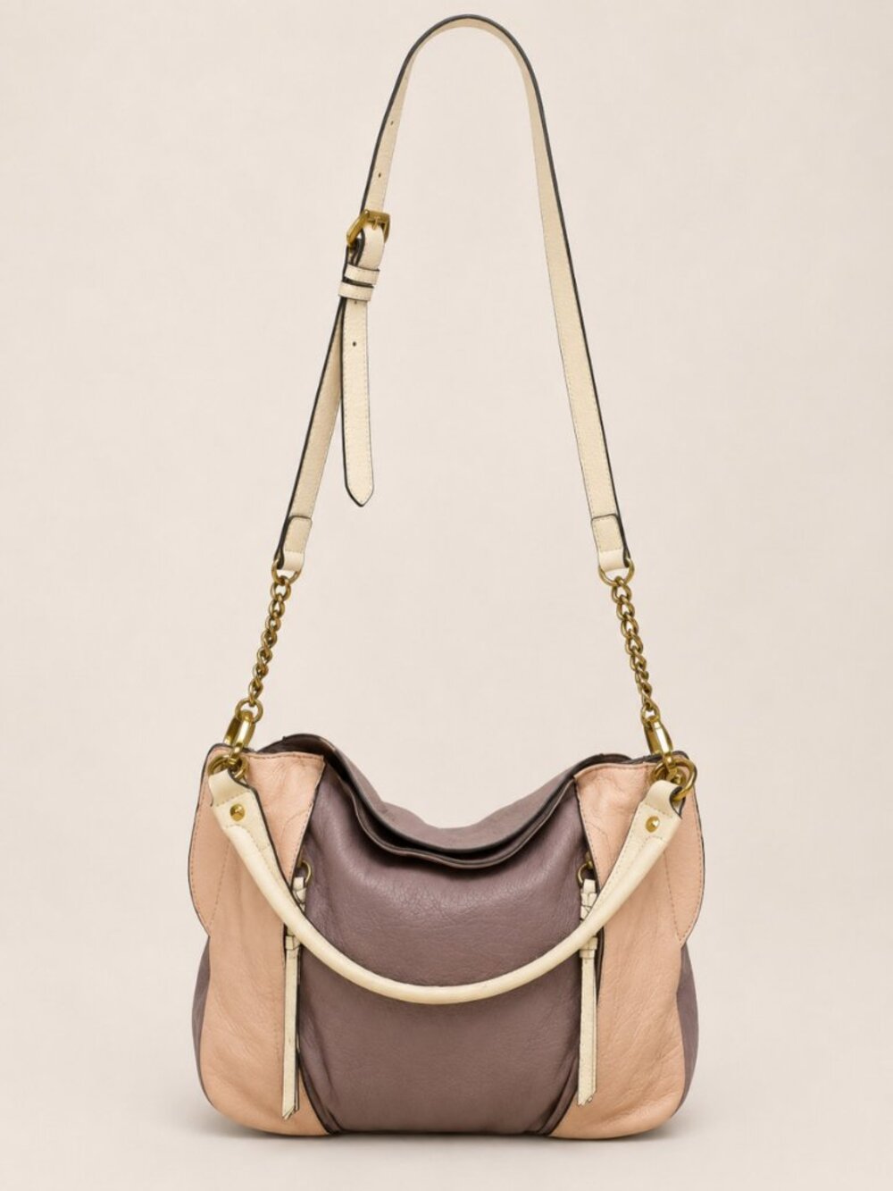 orYANY Danielle Leather Convertible Shoulder Bag Multi-Color Soft Italian Leathe